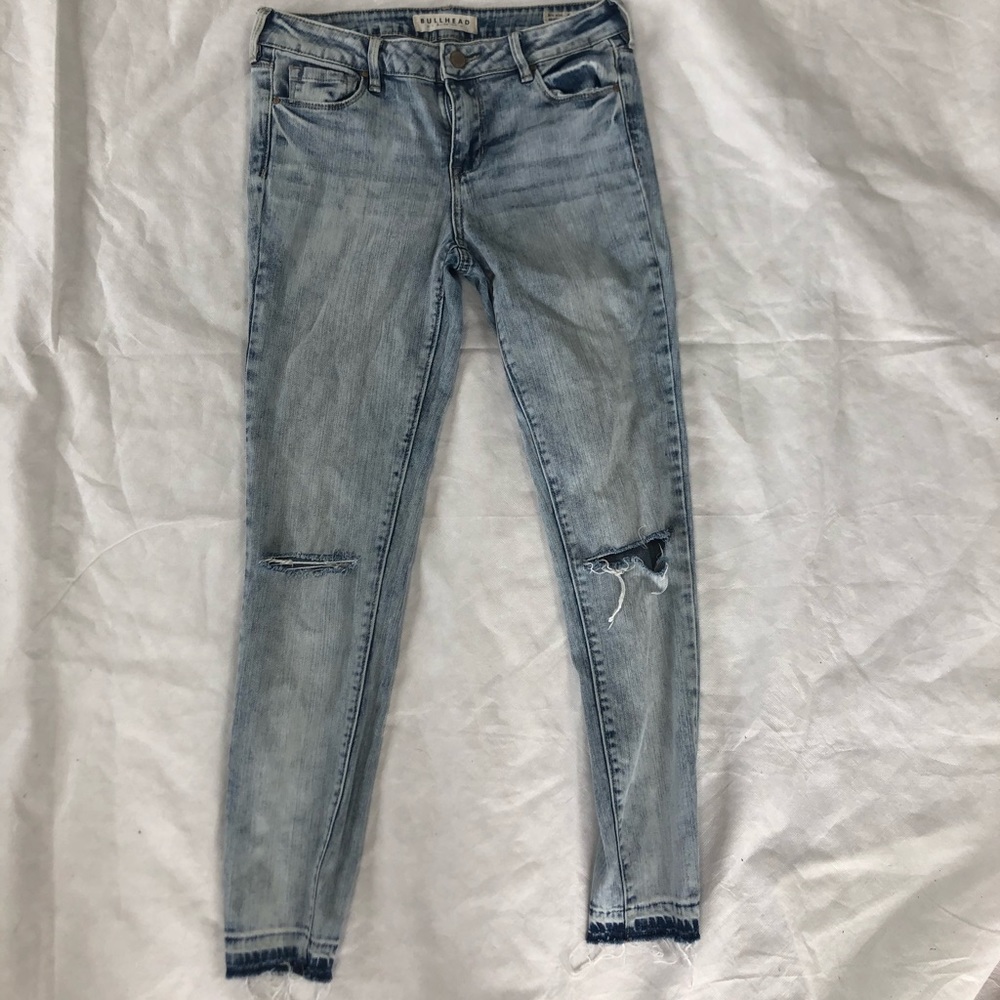 Bullhead Mid Rise Skinny Ankle Jeans Sz 26